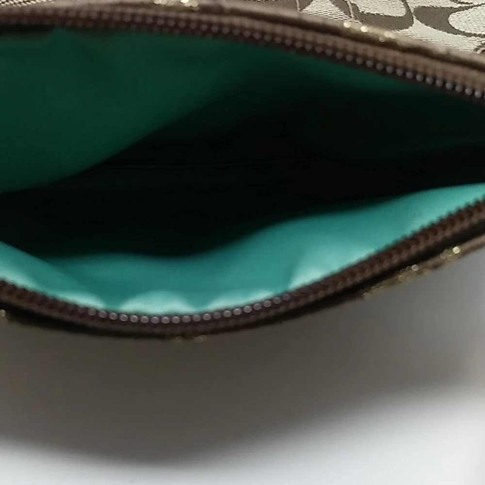 Coach | Tan and Brown Wristlet